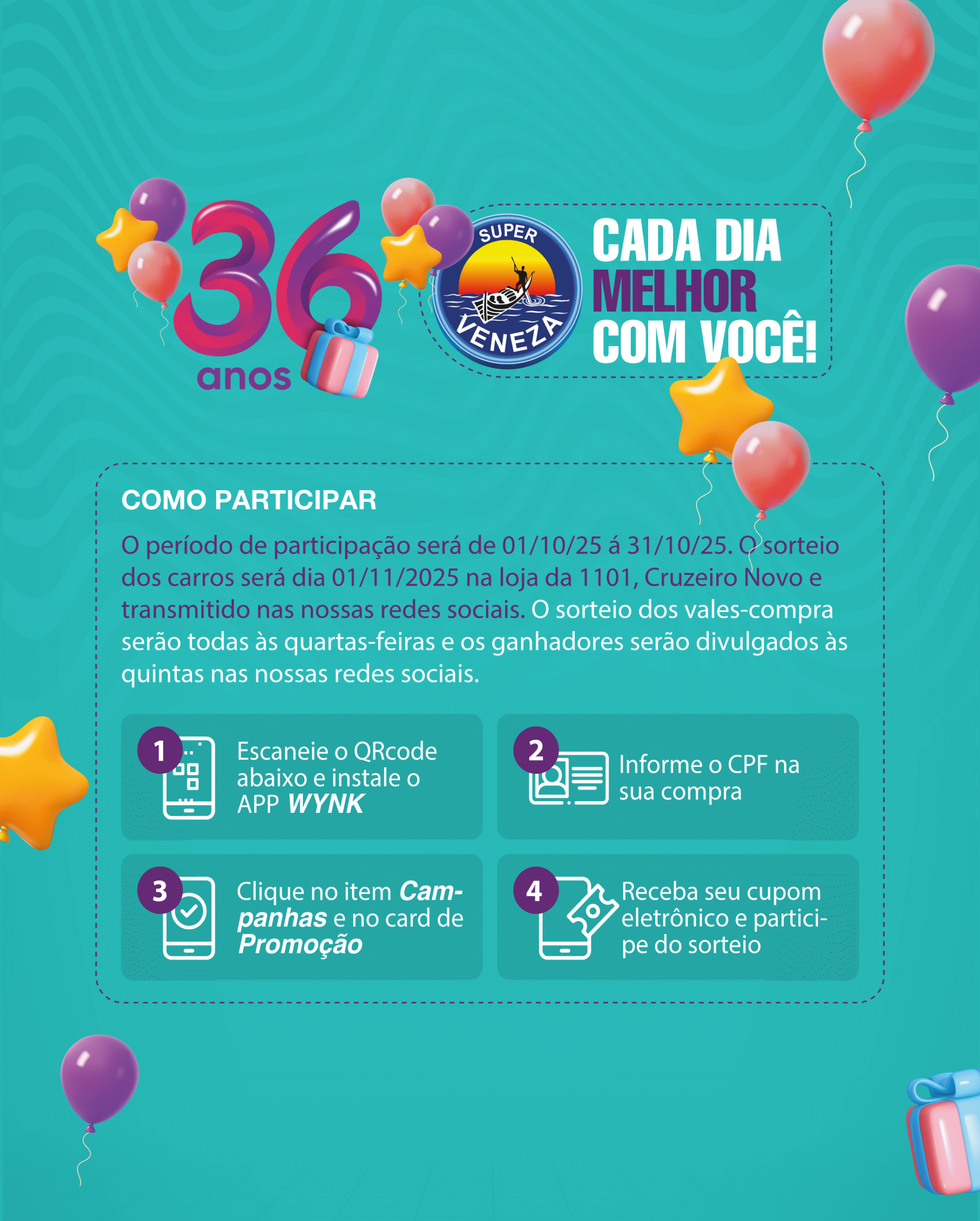 VENEZA-FEED-03-CARROUSEL-INFORMAÇÕES-PROMOÇÃO-ANIVERÁRIO-36-ANOS-30-09-25